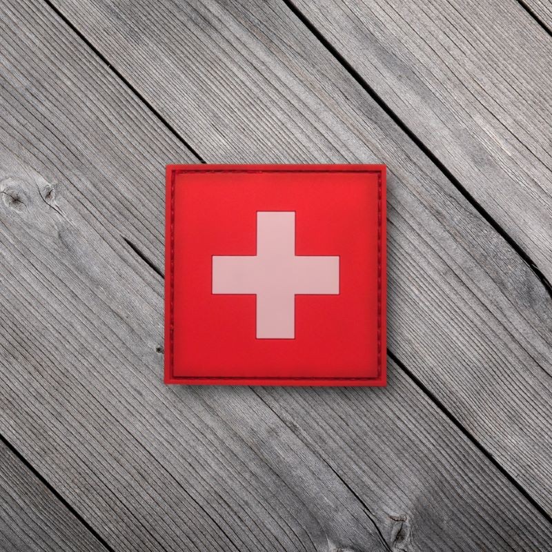 Armée Suisse - Badge carré PVC