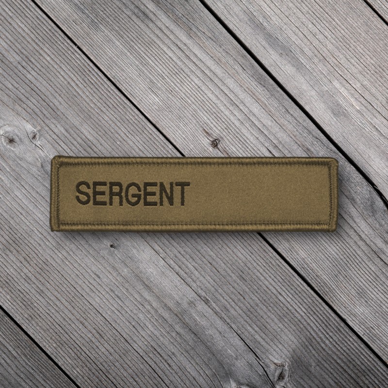 Armée Suisse - TAZ Name - Sergent