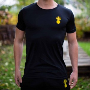 Grenadier de chars - T-Shirt Armée Suisse (noir / jaune)