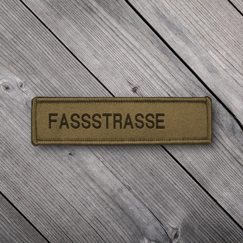 Schweizer Armee - Name TAZ - Fassstrasse