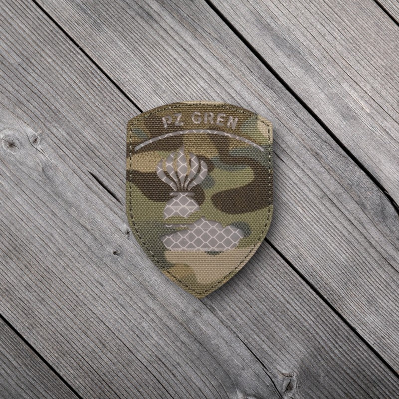 Grenadier de chars équipage - Badge - Multicam Réfléchissant