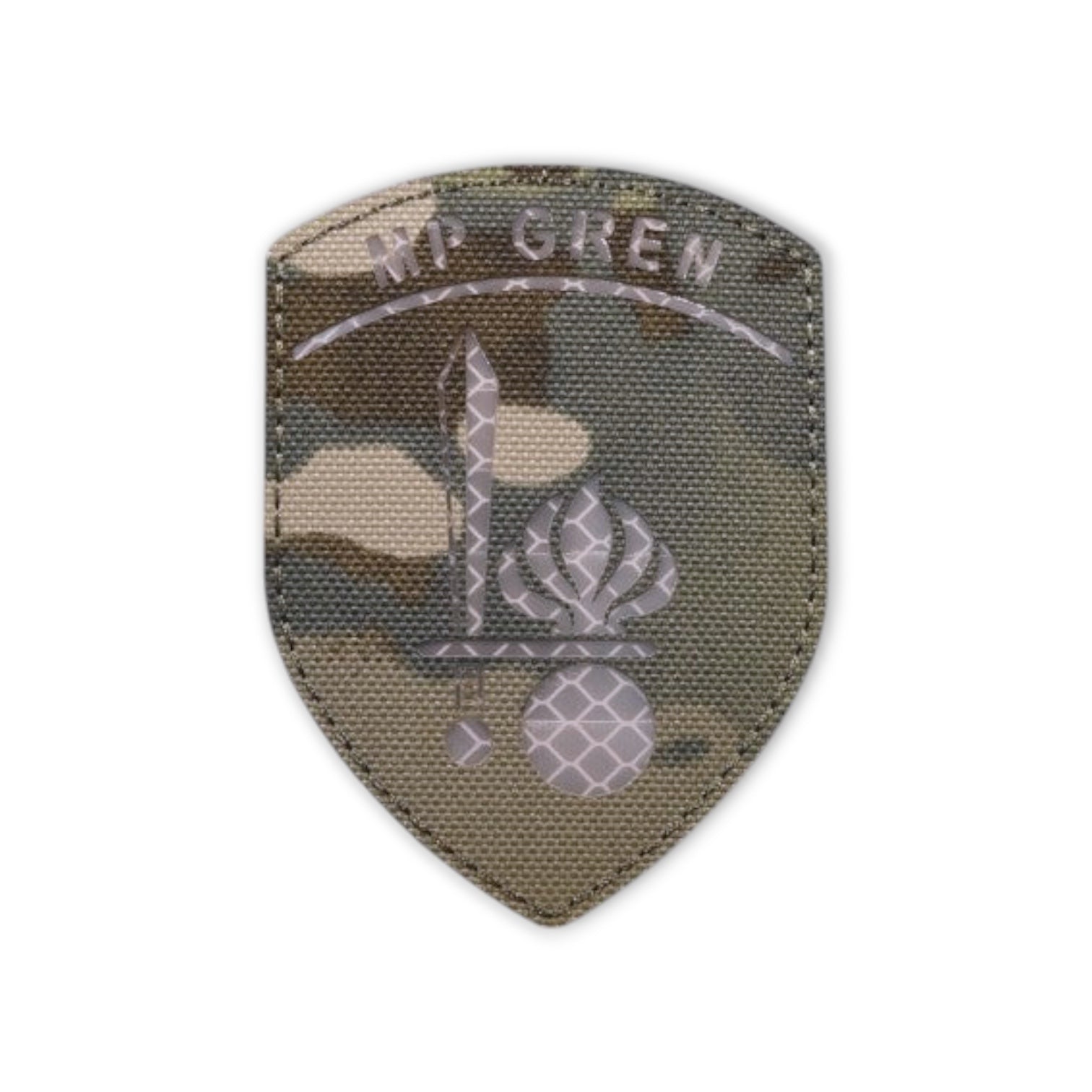 Grenadier de la police militaire - Badge - Multicam Réfléchissant