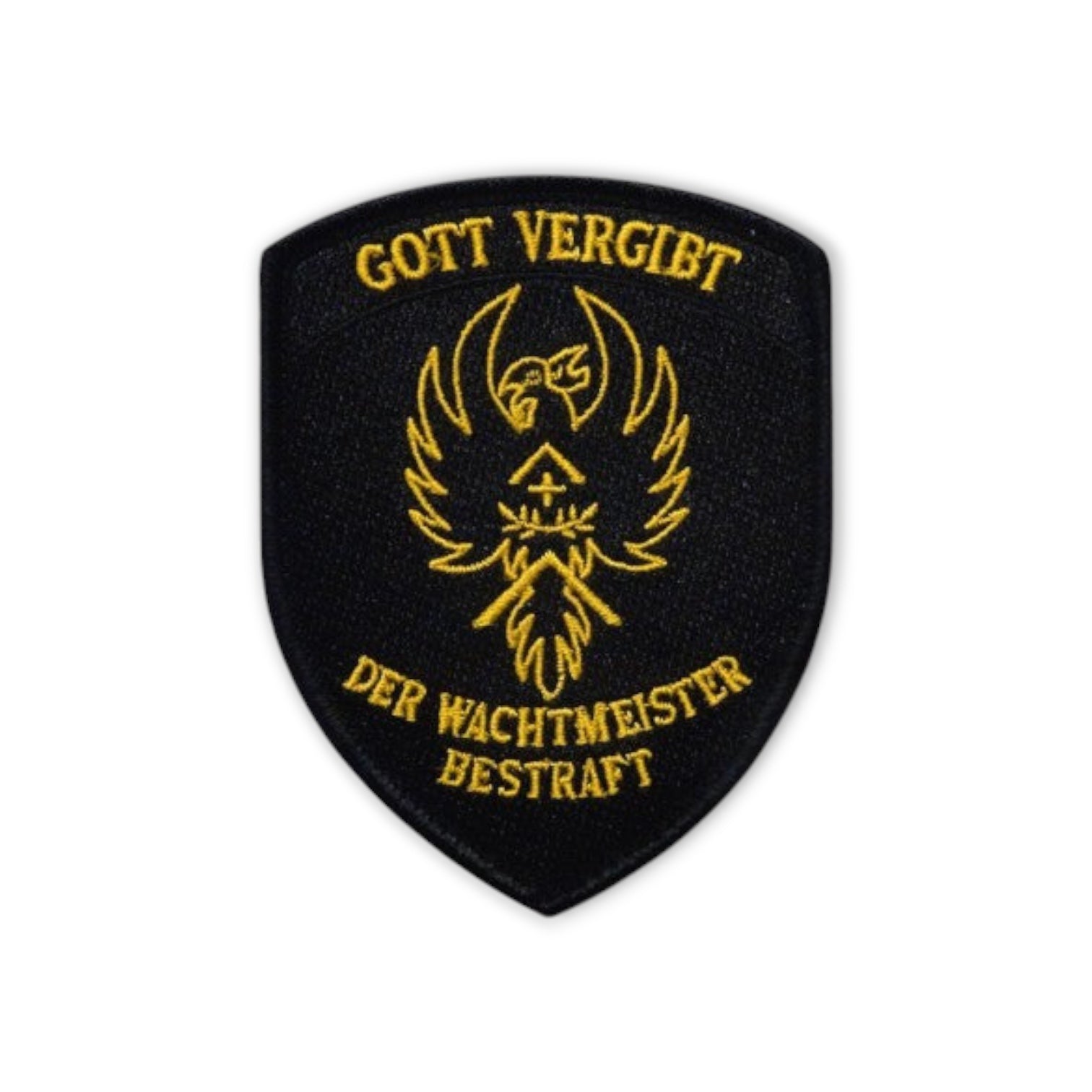 Badge - Gott vergibt der Wachtmeister bestraft