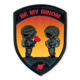 Badge - BE MY BINOM - Edition spéciale St. Valentin - Lot de 2 pièces