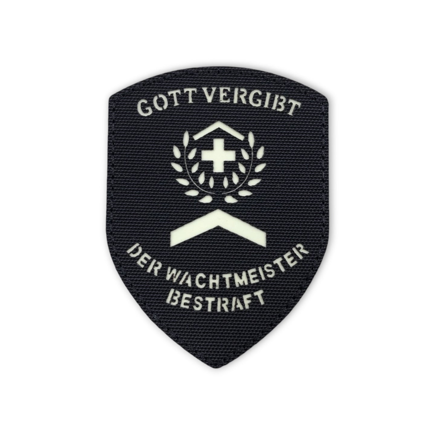 Badge - Fluorescent - Gott vergibt