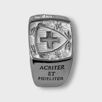 Sapeur de char - Chevalière d'Officier en argent