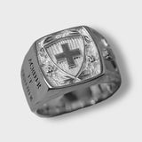 Sapeur de char - Chevalière d'Officier en argent