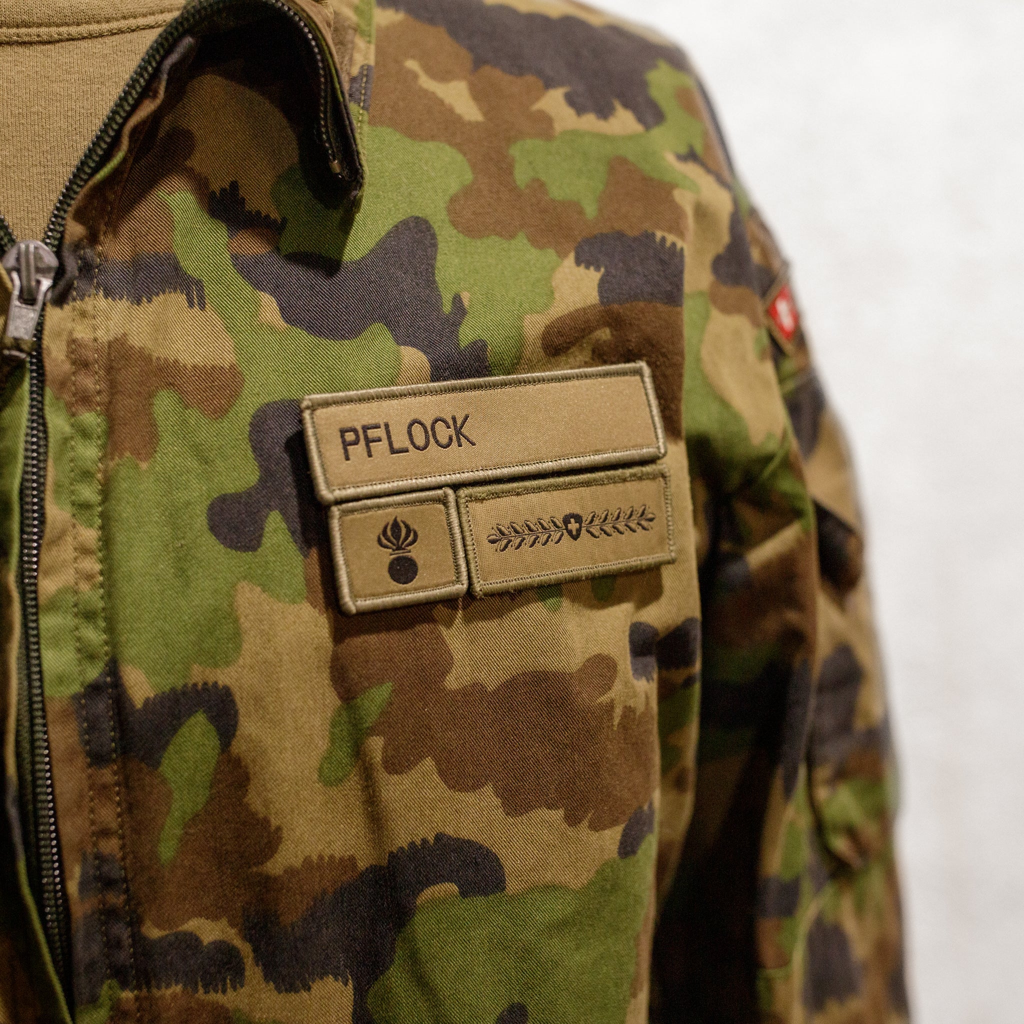 Schweizer Armee - Name TAZ - Pflock 