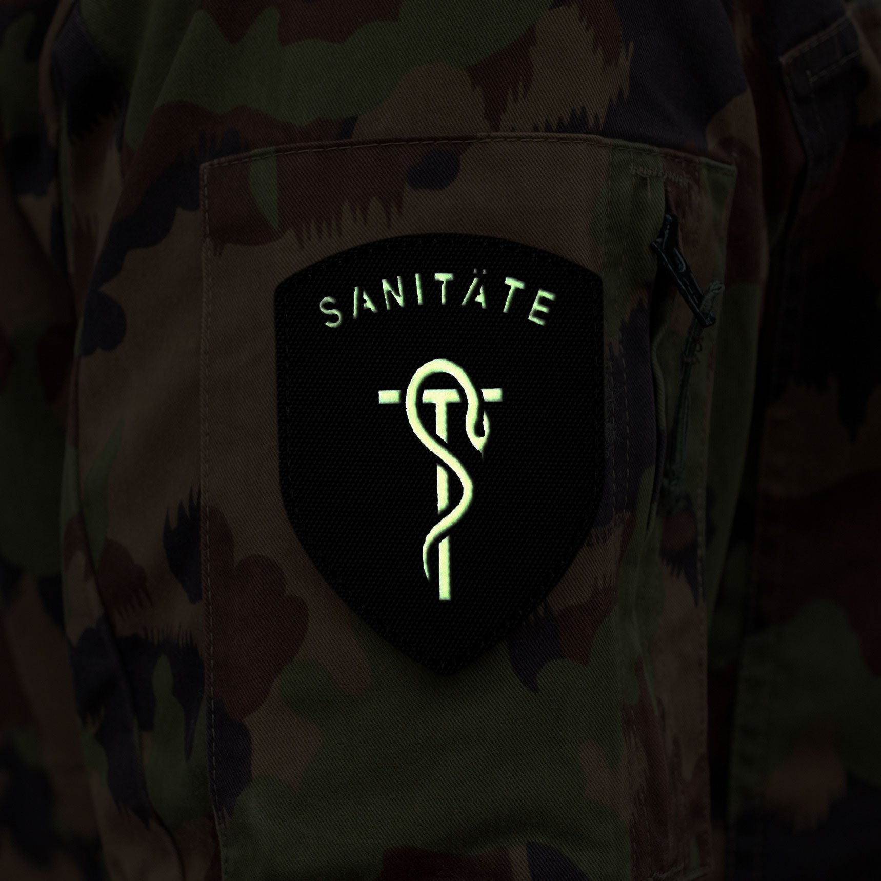 Troupes sanitaires - Badge - Fluorescent